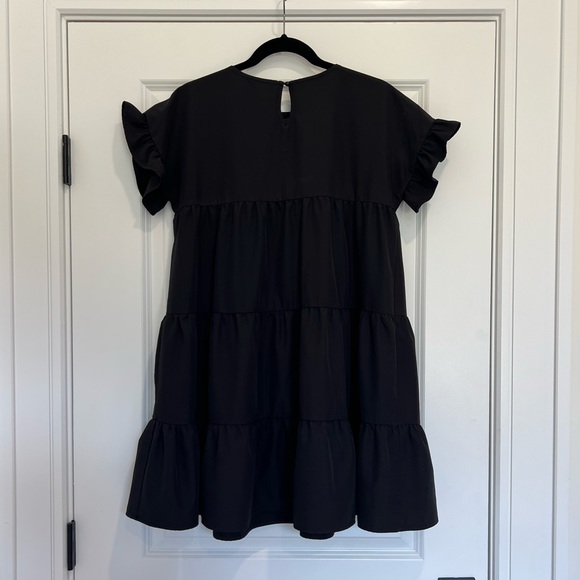 Black Ruffled Dress - Picture 2 of 2